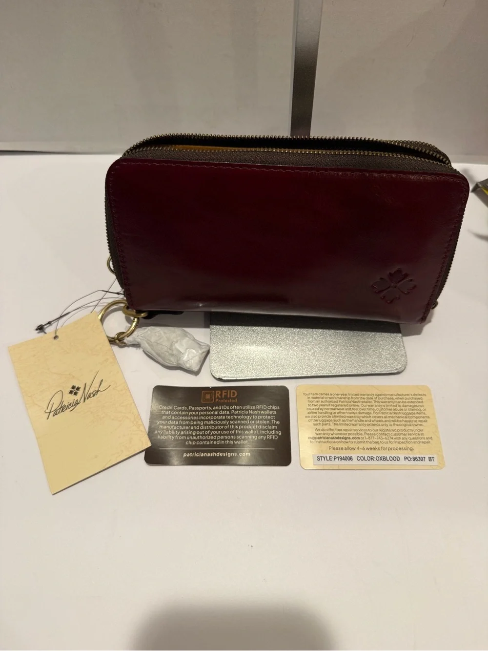 NWT Patricia Nash Amalia Phone, Wristlet and Crossbody with Charm RFID